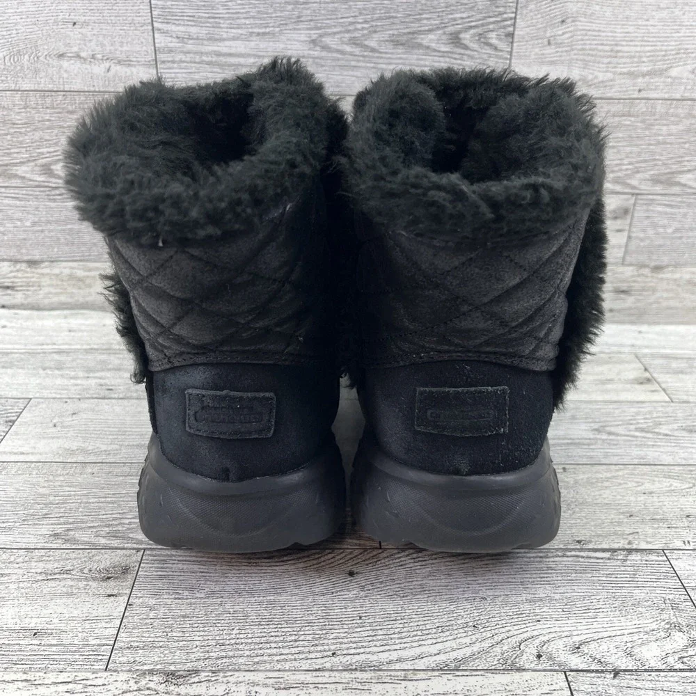 Skechers On The Go Gen 5 Goga Mat 14356‎ Black Suede Ankle Boots Women Size 6